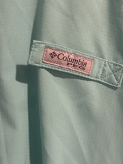 Columbia PFG Men’s Long Sleeve Button Up Vented Fishing Omni Shade Blue XLarge