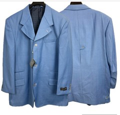NEW Stacy Adams Signature Coat Jacket Size 46R 3-Button