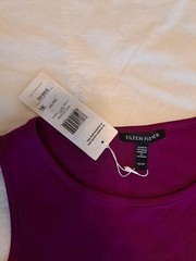 Eileen Fisher Rasby Jewel Nk F/L Dress Sz XS NWT Returns Accepted