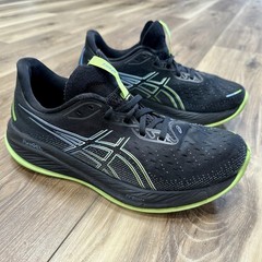 Asics Gel-Cumulus 26 Running Shoes 1011B792-001 Black Electric Lime, Size 9.5