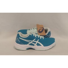 Asics Womens Teal & White Gel Game 9 Sneakers Tennis Shoes Pickleball Size 7 NWT