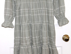 Christy Dawn Alana Seafoam Embroider Dress NWT Maxi Prairie Cottagecore Boho L