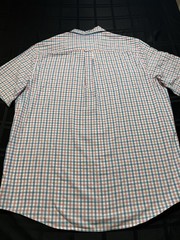 Chaps Easy Care Blue/Red/White Check Short Sleeve Button-Down Shirt Men’s XL