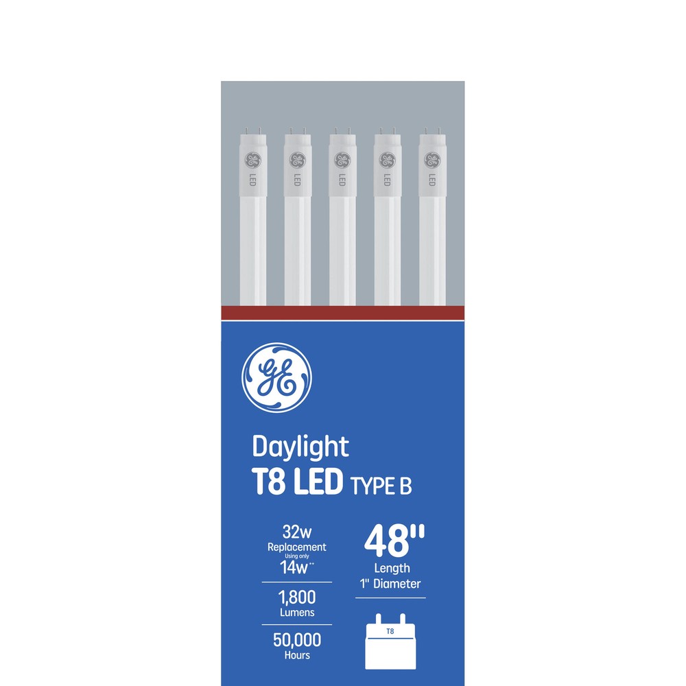 GE DLC Certified Direct Wire 32 -Watt EQ T8 Daylight Medium bi-pin base G1|23639
