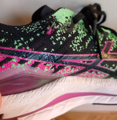 Asics Gel-Kinsei FF Blast Womens Size 9.5 Black Pink Rave Athletic Running Shoes