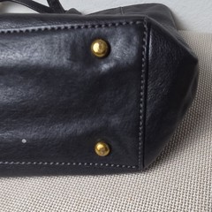 Frye Melissa Large Leather Shopper Tote Bag Black 17.5″ Shoulder Handbag Slouch