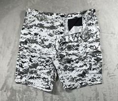 Rothco BDU White City Digi Camo Cargo Pocket Shorts 9.5” Mens Large Military Y2K