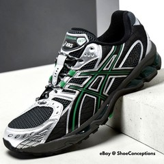ASICS Gel-Nimbus 10.1 Shoes Obsidian Gray Green Basil 1203A543-022 Men’s NEW