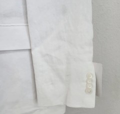 Tommy Hilfiger 100% Linen White Sport Coat Blazer Jacket | 44S | NWT