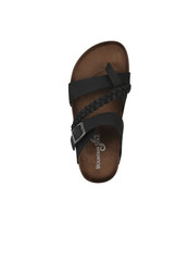 Mountain Sole Women’s Leather Sandal-Tan Suede, Black & Brown Leather available