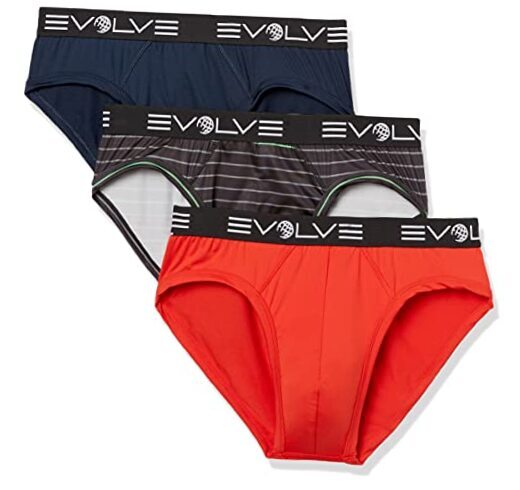 Evolve Men’s Micro Sport Medium Fiery Red/Progressing Stripe-alloy/Varsity Navy