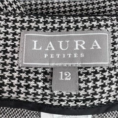 Laura pants houndstooth Elegant Black and White Checkered pockets Trousers