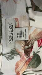Rachel Zoe Multi color Floral Knee Length Dress Short Sleeve Tiered Size 2X