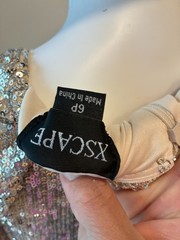 XScape Women’s V-Neck Sequin Long Dress Size US 6