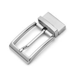 Reversible Belt Buckle Replacement Pin Buckle Rectangular Silver US