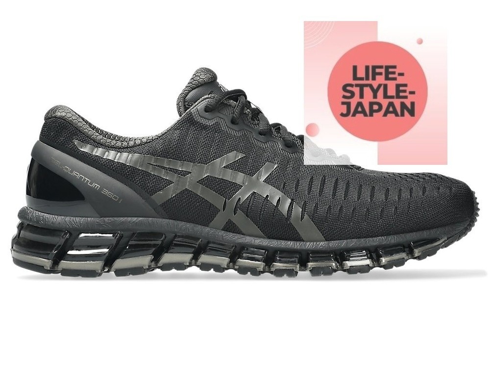 ASICS GEL-QUANTUM 360 I 1203A730 001 Black Black Unisex Men Walking Shoes