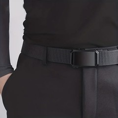 Mens Ratchet Belt Nylon Web Belts for with Automatic Slide Buckle Tactical Belt*