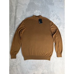 Murano Mens Camel Brown Mock Neck Sweater NWT Size Medium Lightweight Knit