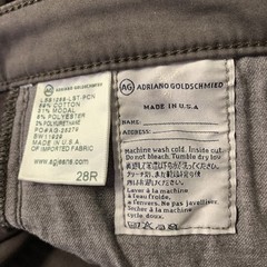 ADRIANO GOLDSCHMIED Size 32 Brown Faux Leather Cotton Blend Skinny Pants