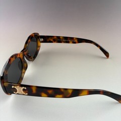 New In Box – Celine Triomphe Oval Women Sunglasses Black Designer Summer Travel