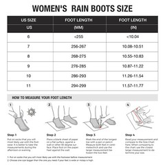 HISEA Women’s Duck Chelsea Rain Boots Waterproof Short Outdoor Mud Garden Boots