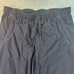 Paskho Travel Pants Womens Size M Black Wide Leg Stretch Drawstring Eco Fabric