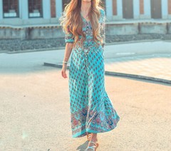 On Sale!! Women Lady Boho Kimono Floral Long Maxi Summer Beach Dress Sundress