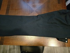 Kuppenheimer Navy Pinstripe 2 Piece Suit. Size 42R 35W30L
