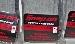 12 PAIRS Men’s GRAY Snap-On Crew Socks X-LARGE *FREE SHIPPING* MADE IN USA *NEW