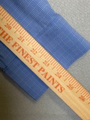 NWT Mizzen Main Leeward Shirt Mens XL Blue Plaid Button Up Trim Fit Made In USA