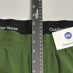 Outdoor Voices Mens XL HiFlex Pants OV61402 Douglass Fir Green Hiking Pockets