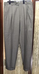 USA Hart Schaffner Marx Gold Trumpeter 40 R gray nailhead 1 vent suit flaw y1j3