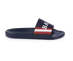 Bally Simon 6234035 Men’s Ink Logo Rubber Sandals MSRP $195