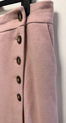 Boden UK18 Eur46 US14 dusty pink wool-blend heavier weight lined wrap skirt