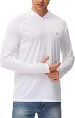 Men’s Sun Hoodie UPF 50+ Long Sleeve Fishing Rash Guard Quick Dry