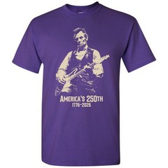 Abraham Lincoln Playing Guitar 4th July T-shirt America’s 250th Birthday Vintage