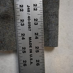 Vtg USA Made 40L Gray Check Wool Tweed Mens Blazer Suit Jacket Sport Coat