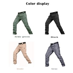 US Men Tactical Cargo Pants Soldier Straight-fit Work Combat Trousers Outdoor