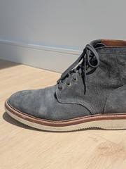 Grant Stone Blue Storm Suede Diesel Boots Lace-Up Vibram Sole Men 11.5D