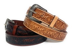 MEN’S WESTERN LEATHER BELT.1.5 inch wide HAND CRAFTED COWBOY RODEO BELT
