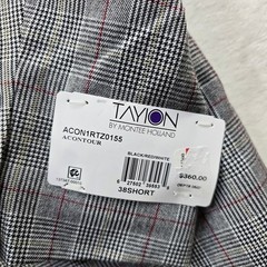 Tayion Montee Holland Sport Coat Mens 38S 38 Plaid Black Red White Blazer NEW