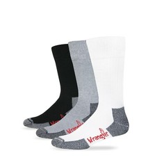 Wrangler Men’s Ultra-Dri Non-Binding Stretch Top Crew Work Socks 2 Pair Pack