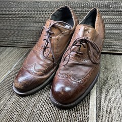 Steve Madden Men’s Brown Leather Dress Shoes, Size 10
