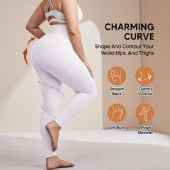 Plus Size Slimming Anti Cellulite Compression High Waist Leggings Leg Shaper