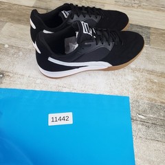 Puma King Top IT Mens Shoes Sz 9 Running Black White Gold Suede Lace Up Sneakers