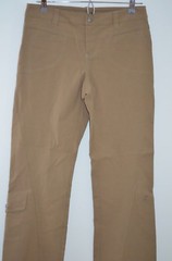 Athleta Beige 95% Nylon/5% Spandex Straight Leg Cargo Pants Size 4