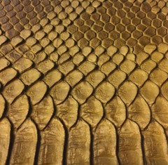 SHIPS FOLDED SNAKE SKIN SCALE 3D Texture Faux Leather Upholstery Vinyl Fabric