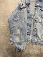 American Eagle Women’s Jacket Medium Blue Light Wash Denim Distressed