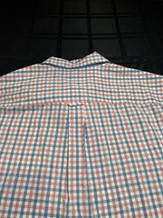 Chaps Easy Care Blue/Red/White Check Short Sleeve Button-Down Shirt Men’s XL