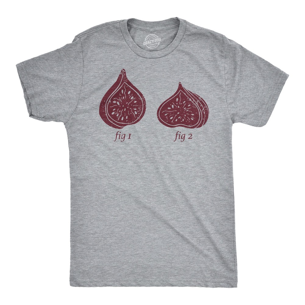 Mens Funny T Shirts Fig 1 Fig 2 Sarcastic Graphic Novelty Tee for Men